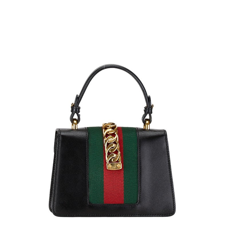 Gucci Sylvie Leather Handbag 2WAY 470270