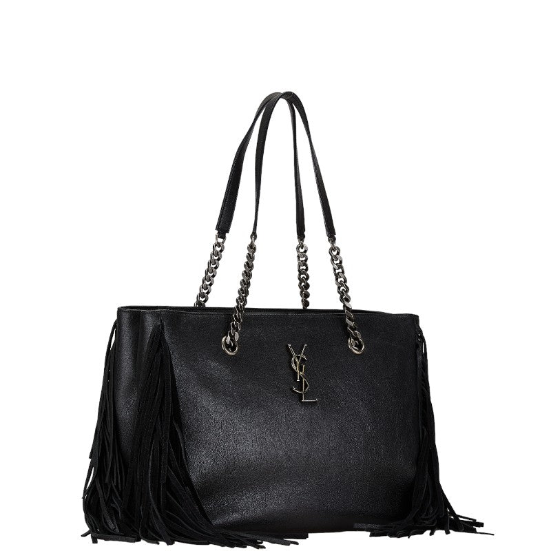 Yves Saint Laurent Leather Fringe Tote Bag