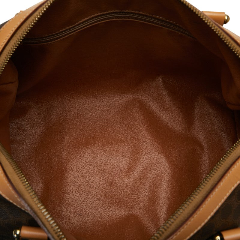 Celine Macadam Brown PVC Leather Handbag