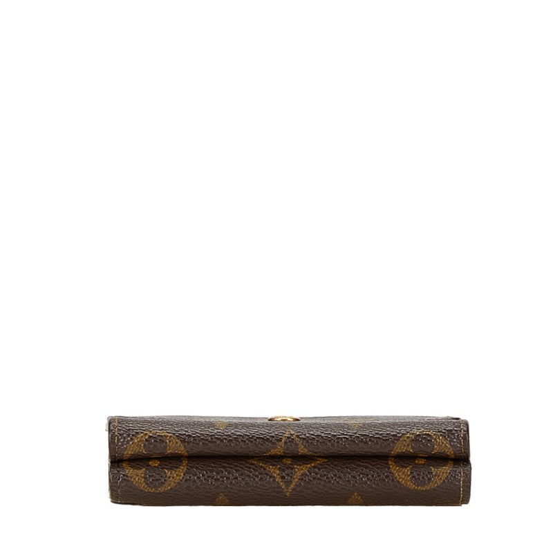 Louis Vuitton Monogram Compact Wallet M61652 Brown PVC Leather in Very Good Condition