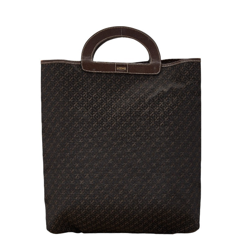 Loewe Anagram Canvas Leather Tote Bag