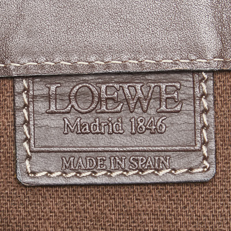 Loewe Anagram Canvas Leather Tote Bag in Very Good Condition