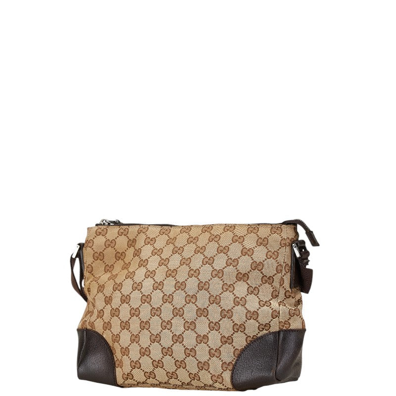 Gucci GG Canvas Leather Shoulder Bag 114273