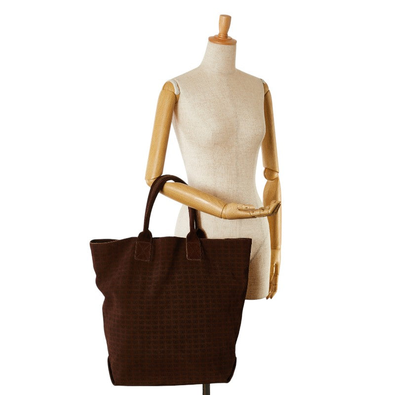 Bottega Veneta Butterfly Pattern Tote Bag Brown Sweat in Very Good Condition