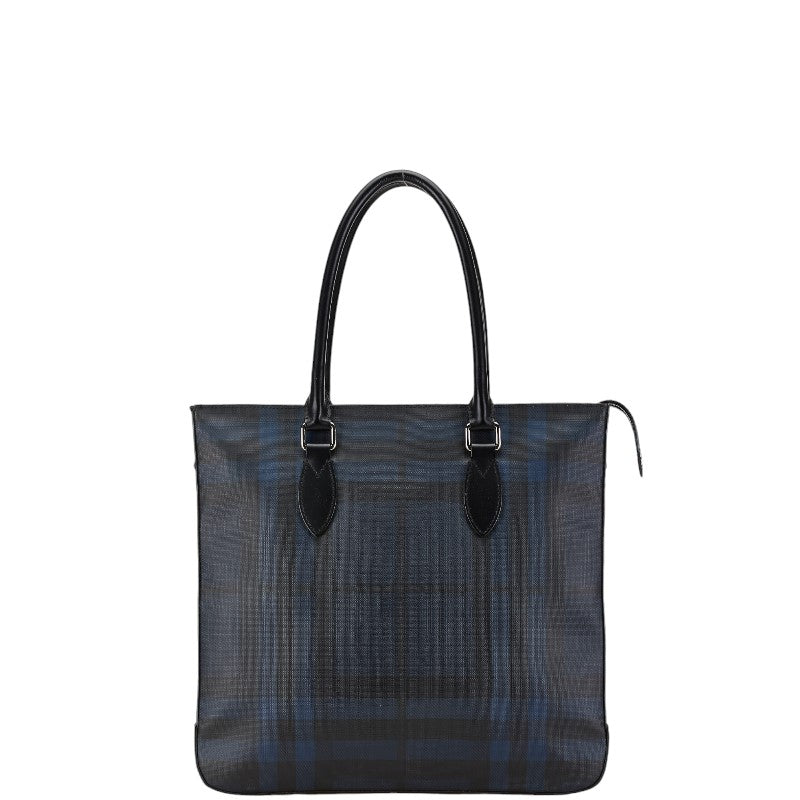 Burberry Check 2WAY Tote Bag PVC Leather in Very Good Condition