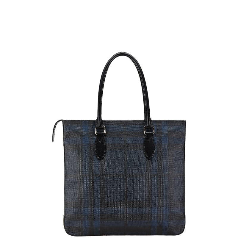 Burberry Check 2WAY Tote Bag PVC Leather in Very Good Condition