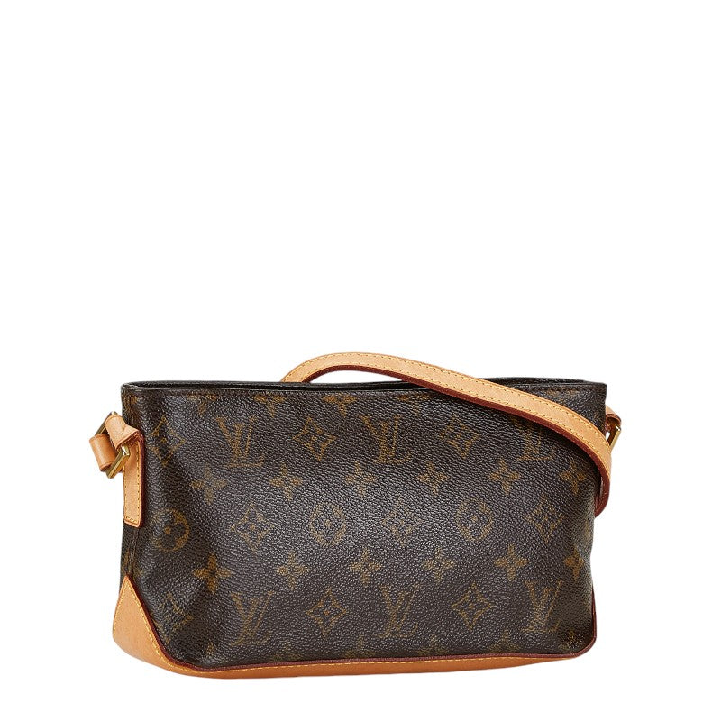 Louis Vuitton Monogram Trotter Shoulder Bag M51240 Brown PVC Leather in Very Good Condition