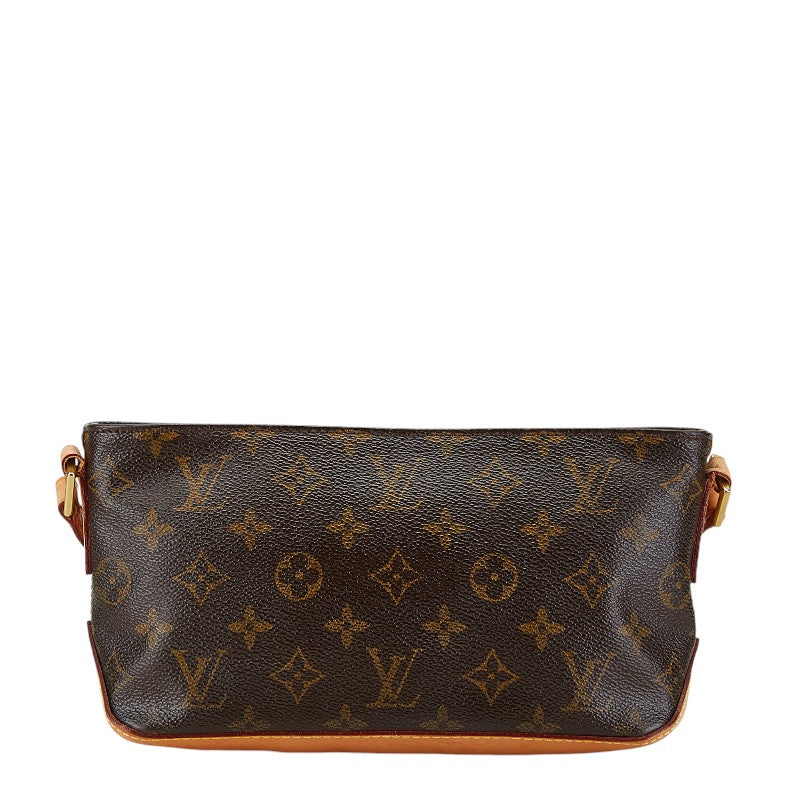 Louis Vuitton Monogram Trotter Shoulder Bag M51240 Brown PVC Leather in Very Good Condition