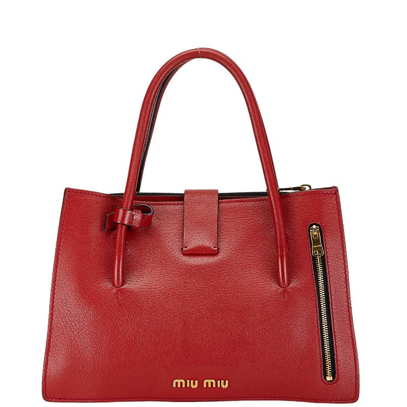 Miu Miu Leather 2WAY Handbag Shoulder Bag in Great Condition