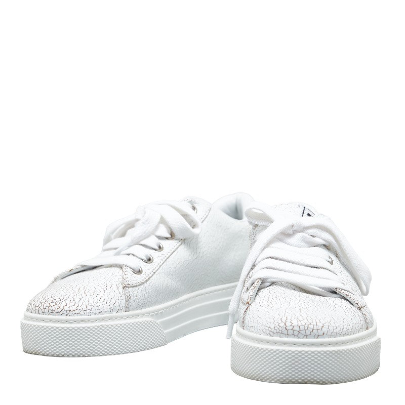 Miu Miu Rhinestone Crack Low-Cut Sneakers