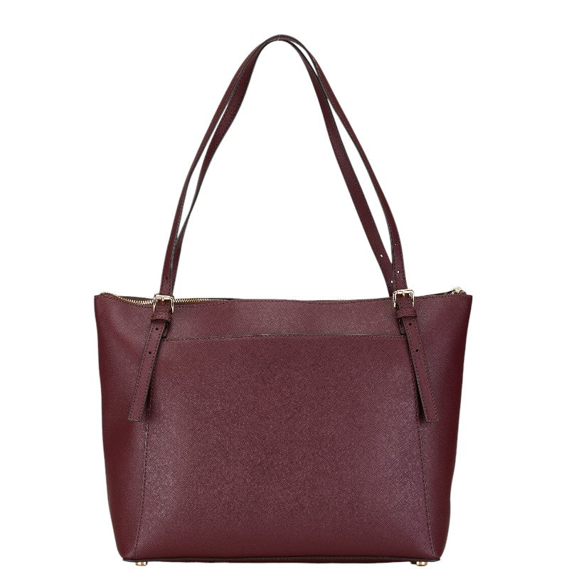 Michael Kors Leather Tote Bag Bordeaux