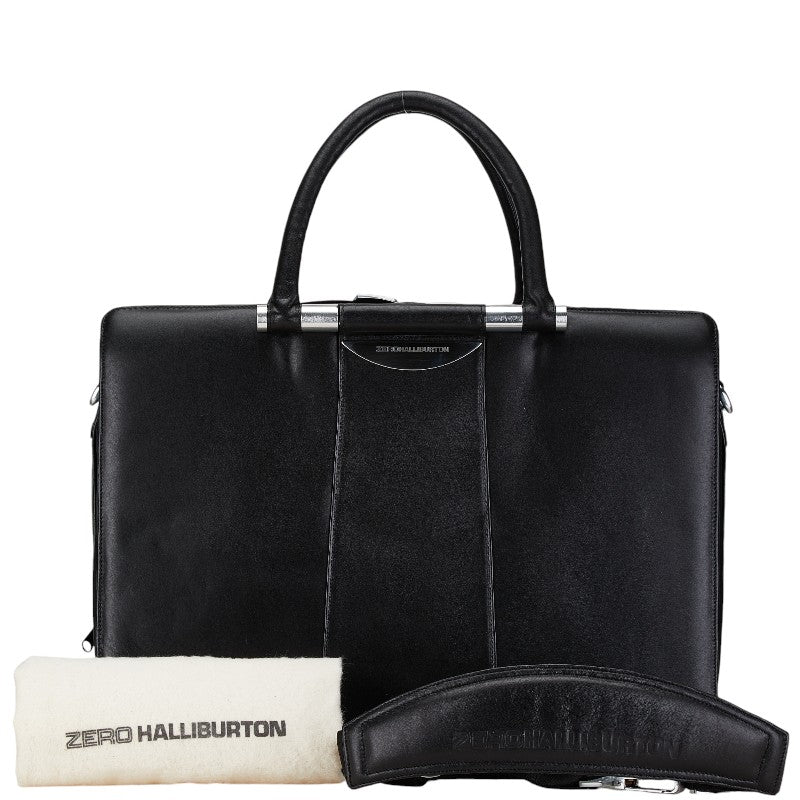 Zero Halliburton Leather 2WAY Briefcase Shoulder Bag