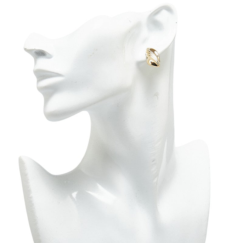 K18YG Yellow Gold Earrings Clip-On/Stud