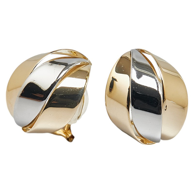 K18YG Yellow Gold Pt900 Platinum Earrings