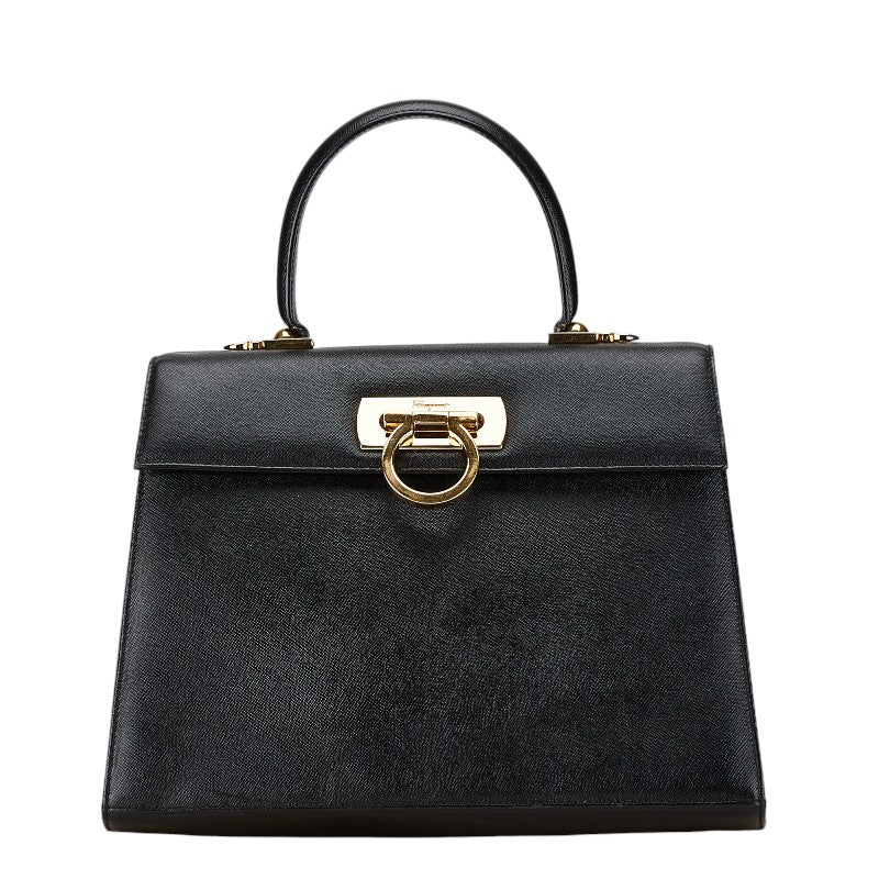 Salvatore Ferragamo Leather Gancini 2WAY Handbag