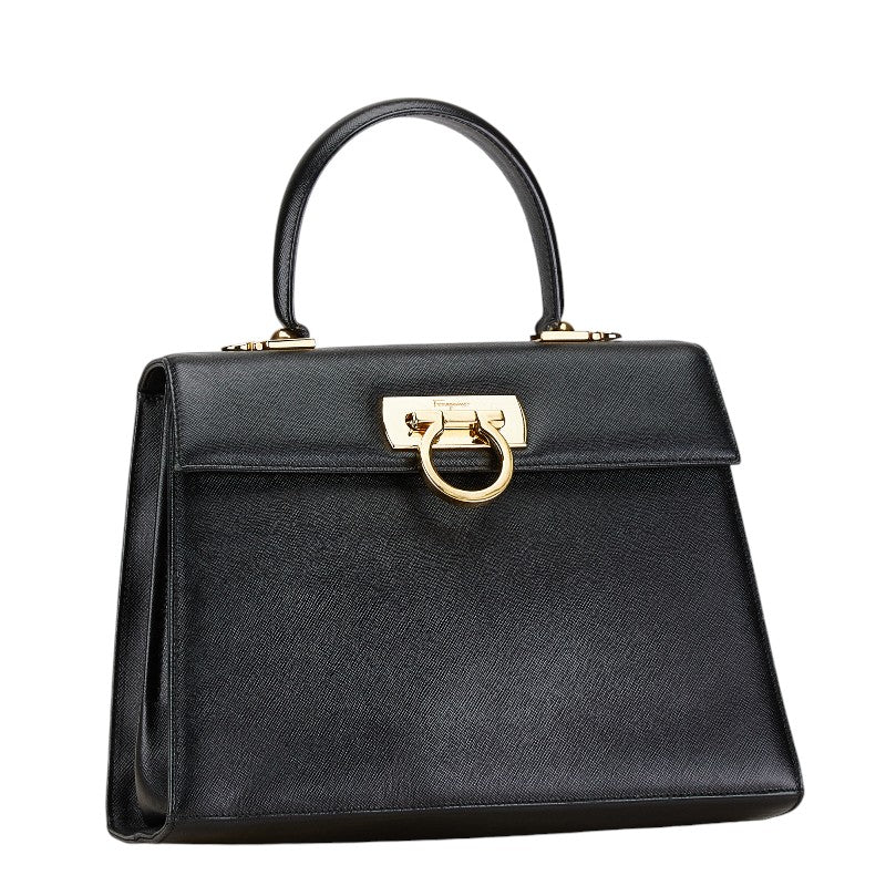 Salvatore Ferragamo Leather Gancini 2WAY Handbag