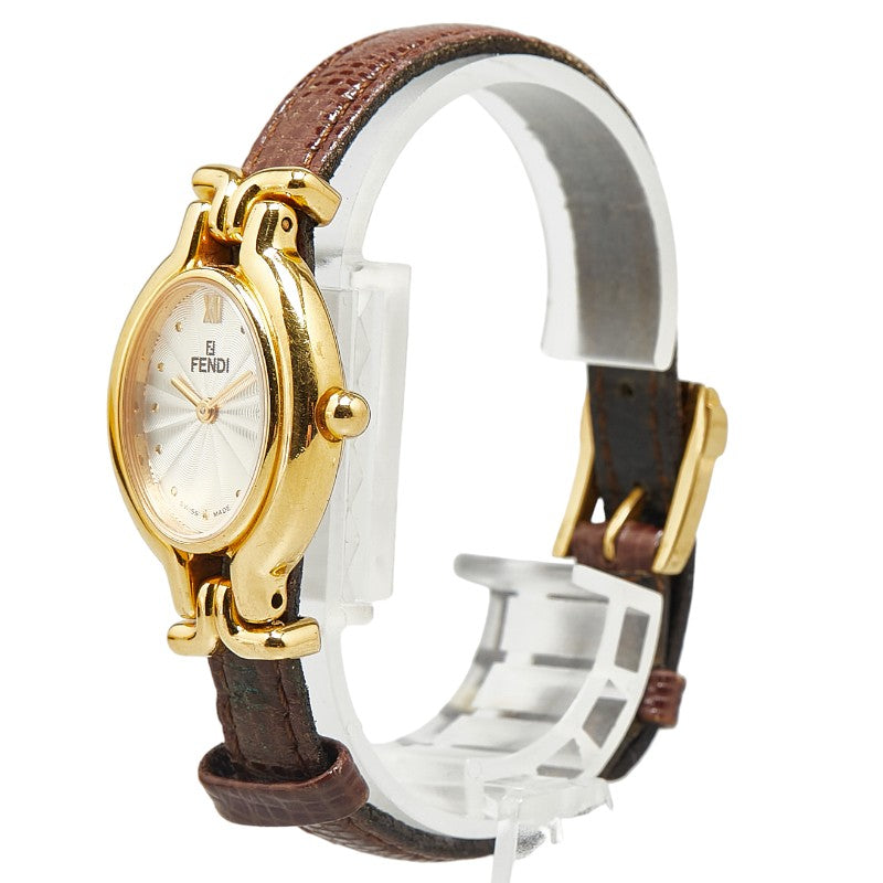 Fendi 640L Quartz Watch with Changeable Belts, Stainless Steel and Leather in Very Good Condition