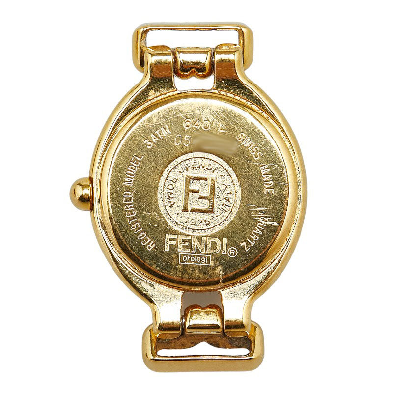 Fendi 640L Quartz Watch with Changeable Belts, Stainless Steel and Leather in Very Good Condition