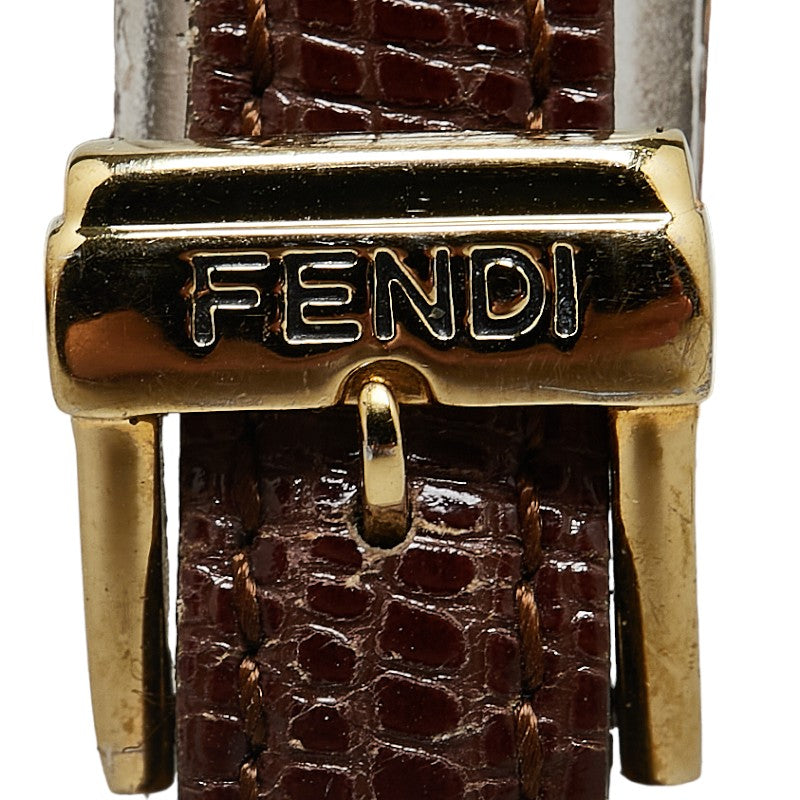 Fendi 640L Quartz Watch with Changeable Belts, Stainless Steel and Leather in Very Good Condition