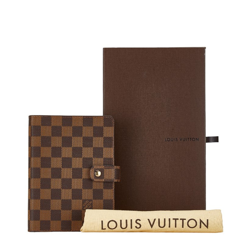 Louis Vuitton Damier Agenda MM Leather Notebook Cover R20240