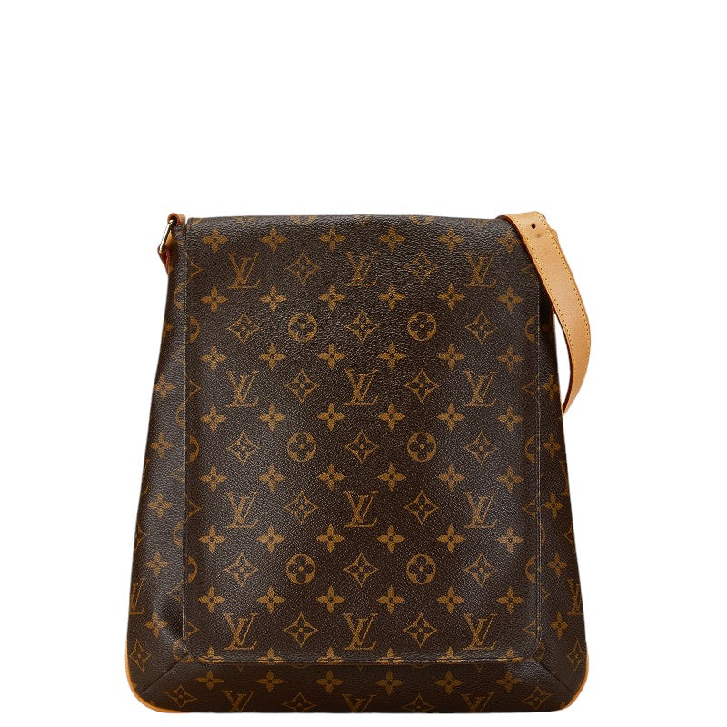 Louis Vuitton Monogram Musette Shoulder Bag M51256 Brown PVC Leather in Very Good Condition