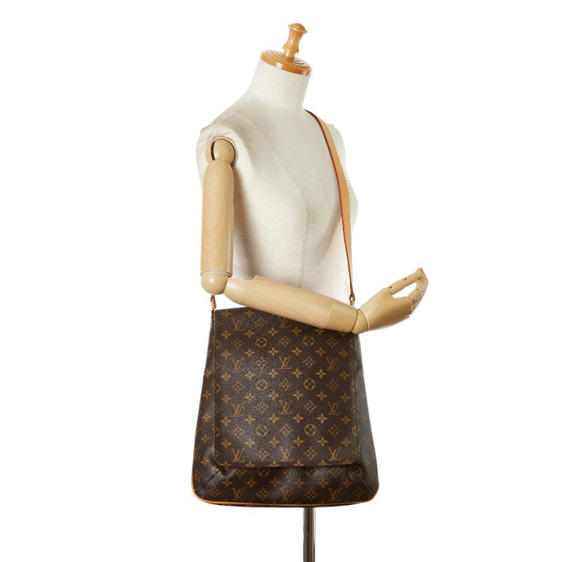 Louis Vuitton Monogram Musette Shoulder Bag M51256 Brown PVC Leather in Very Good Condition