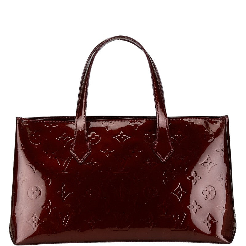 Louis Vuitton Wilshire PM Patent Leather Handbag M91644 in Very Good Condition