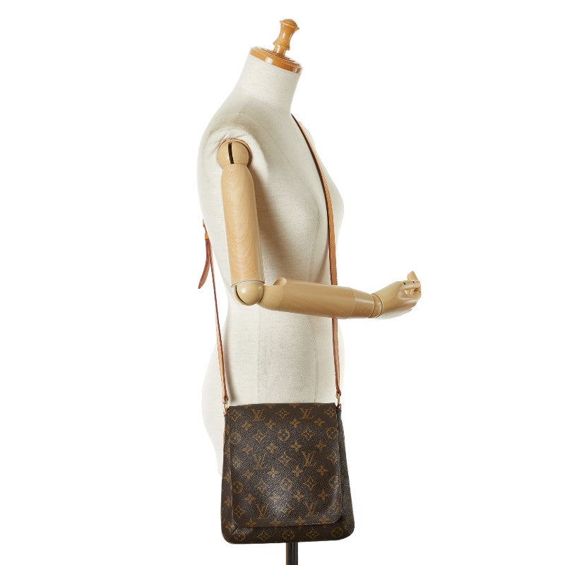 Louis Vuitton Monogram Musette Salsa Short Shoulder Bag M51258 Brown PVC Leather in Very Good Condition