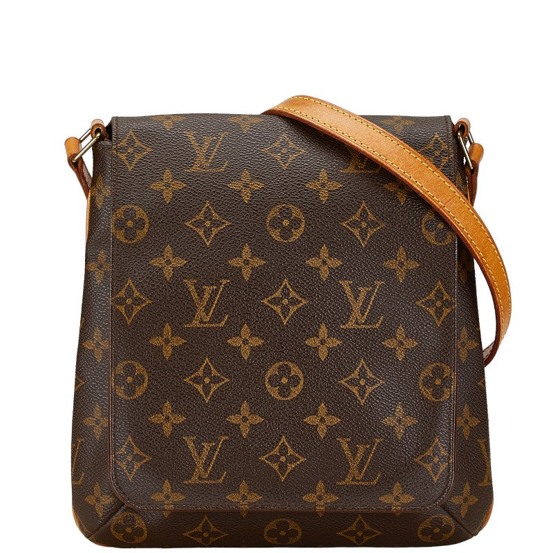 Louis Vuitton Monogram Musette Salsa Short Shoulder Bag M51258 Brown PVC Leather in Very Good Condition