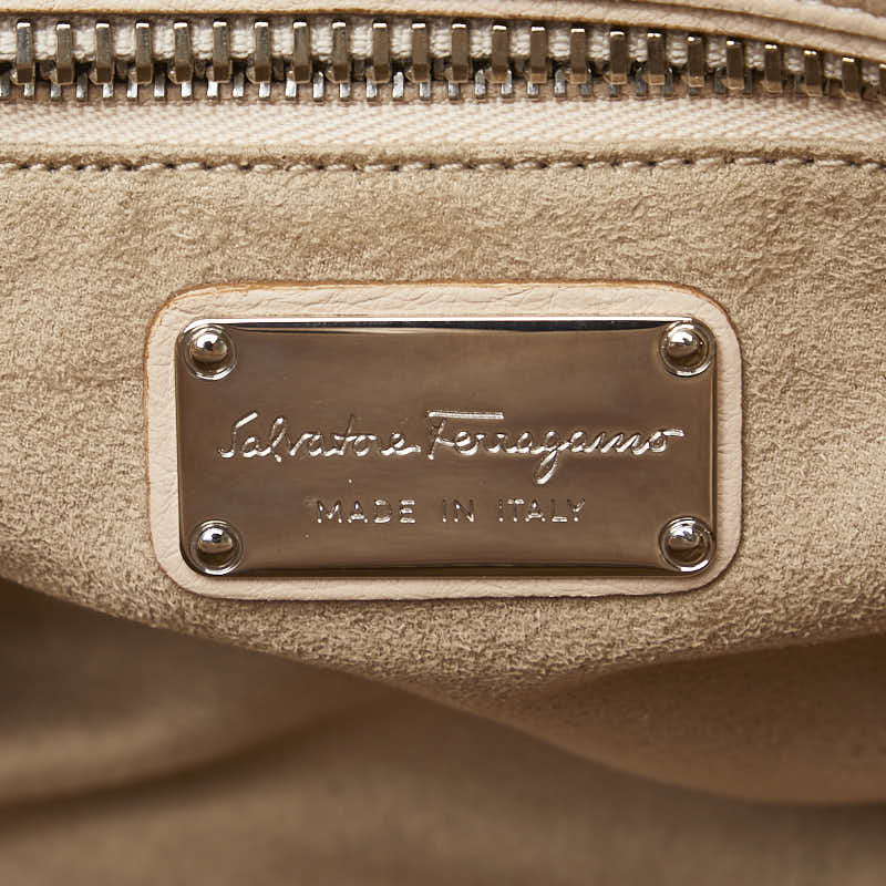 Salvatore Ferragamo Leather Gancini 2WAY Handbag