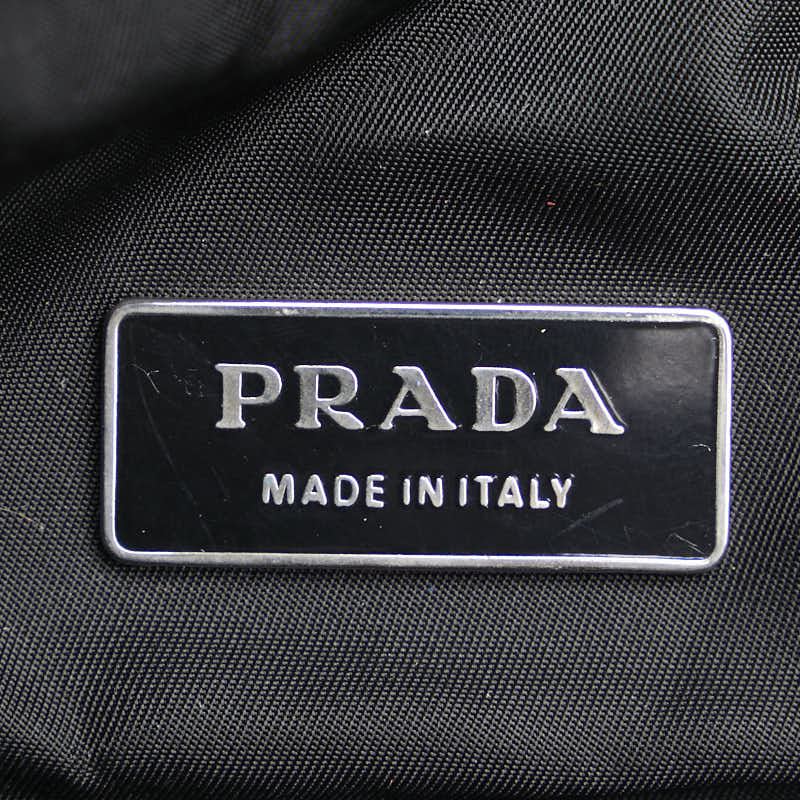 Prada Nylon Leather Triangle Logo Backpack in Very Good Condition