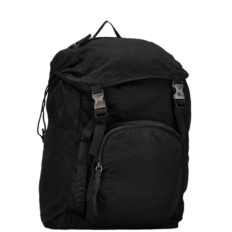 Prada Nylon Leather Logo Backpack