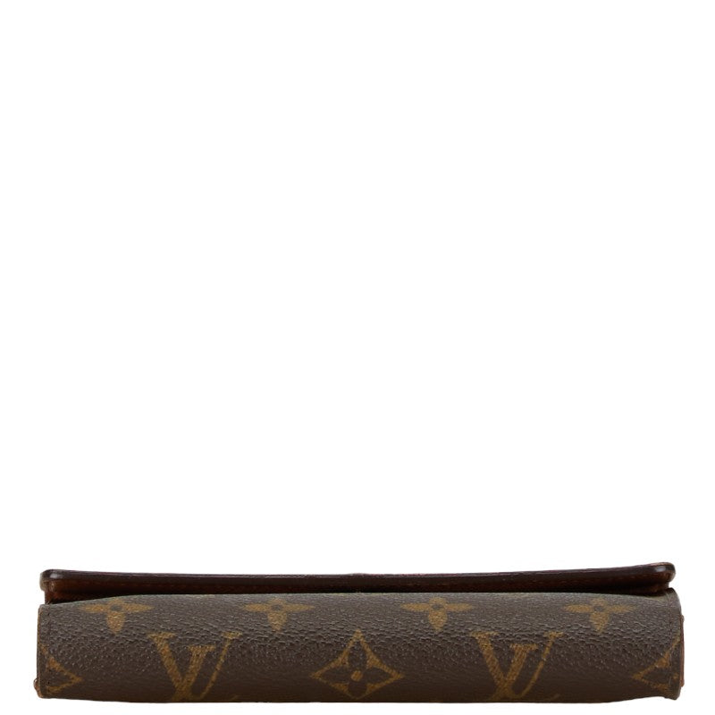 Louis Vuitton Monogram Long Wallet M61202 Brown PVC Leather in Good Condition