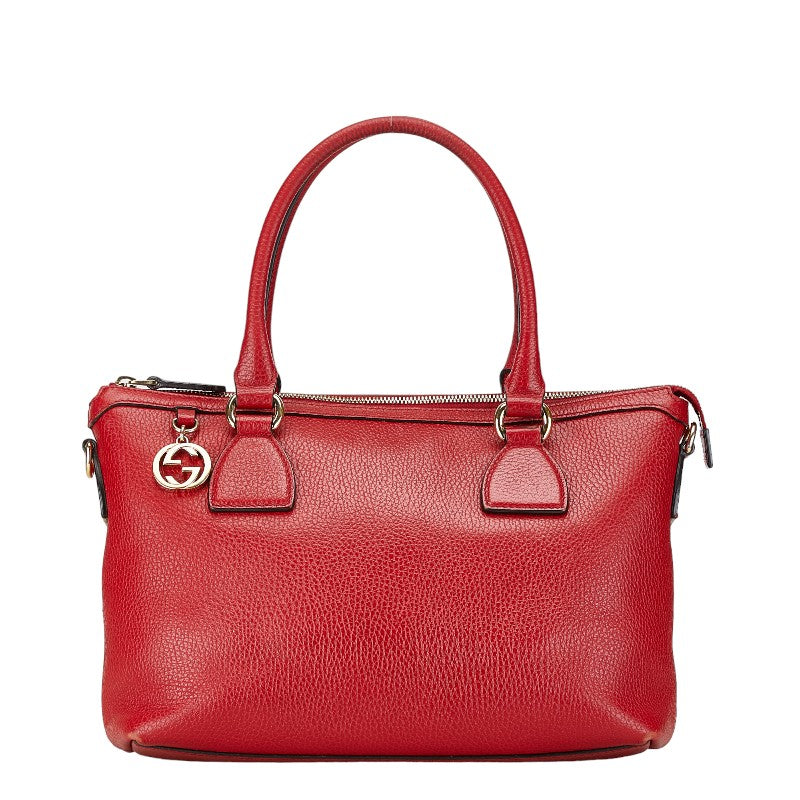 Gucci Interlocking G Leather 2WAY Handbag