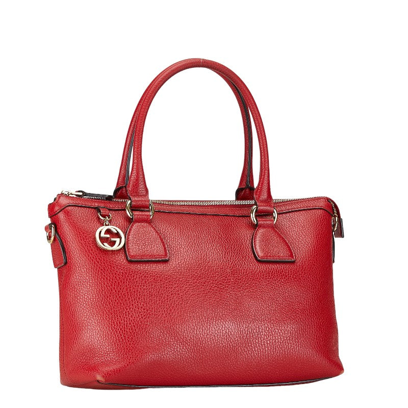 Gucci Interlocking G Leather 2WAY Handbag