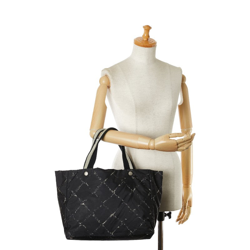 Chanel Nylon Canvas Travel Line Tote Bag