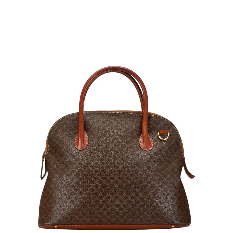 Celine Macadam 2WAY Boston Bag Brown PVC Leather