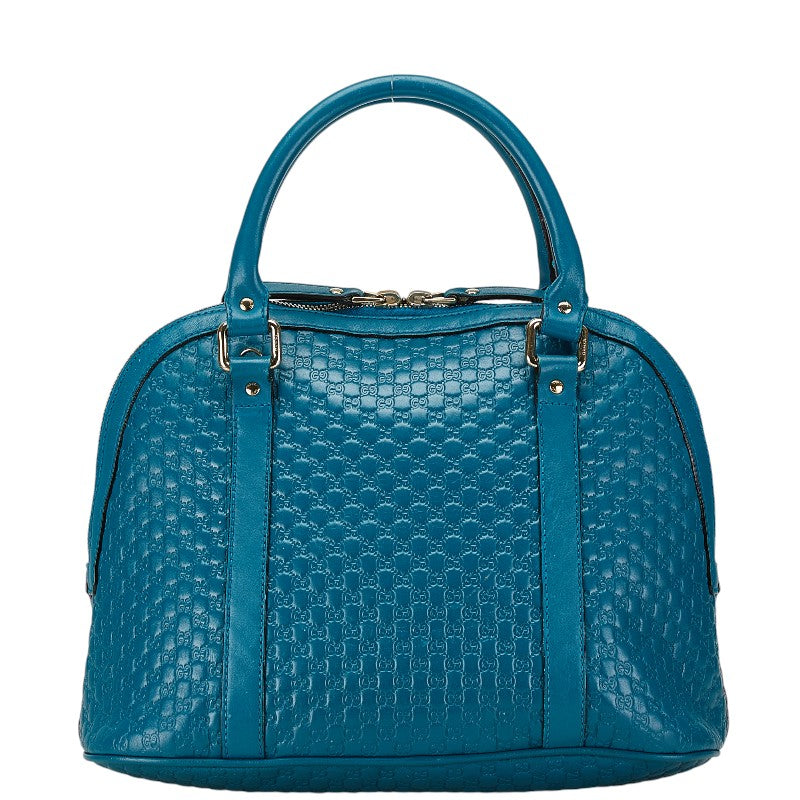 Gucci Leather Turquoise Microguccissima 2WAY Handbag Shoulder Bag in Very Good Condition