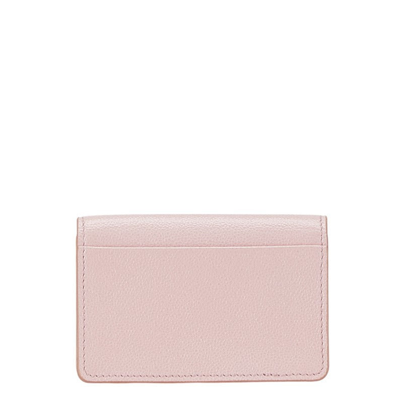 Tod's Pink Leather Compact Wallet