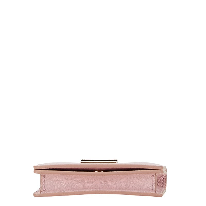 Tod's Pink Leather Compact Wallet