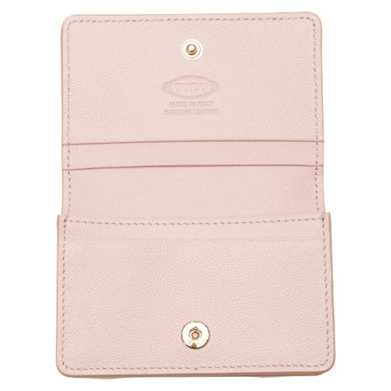 Tod's Pink Leather Compact Wallet