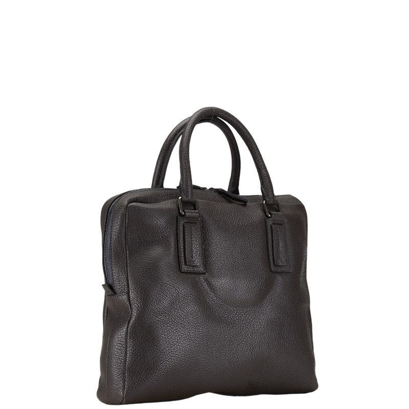 Dolce & Gabbana Leather Briefcase Gray