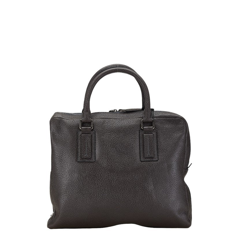 Dolce & Gabbana Leather Briefcase Gray