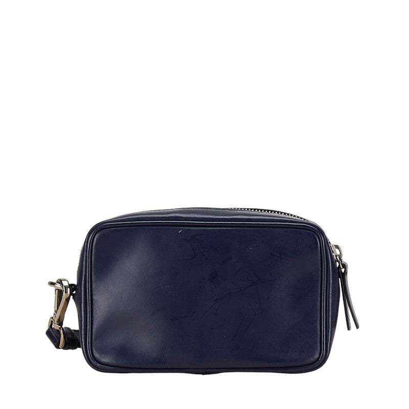 Jil Sander Leather Logo Pouch Clutch