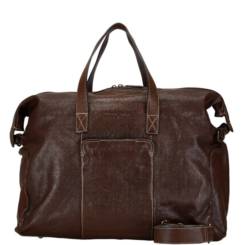 Cole Haan 2WAY Leather Boston Bag Brown