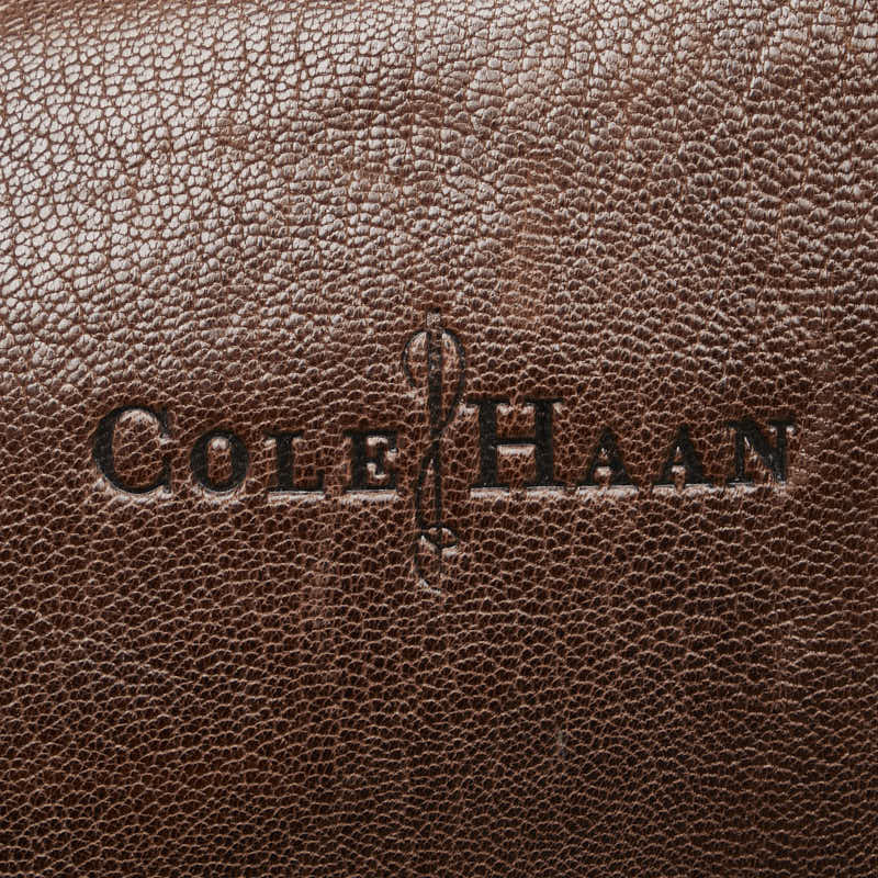 Cole Haan 2WAY Leather Boston Bag Brown in Very Good Condition