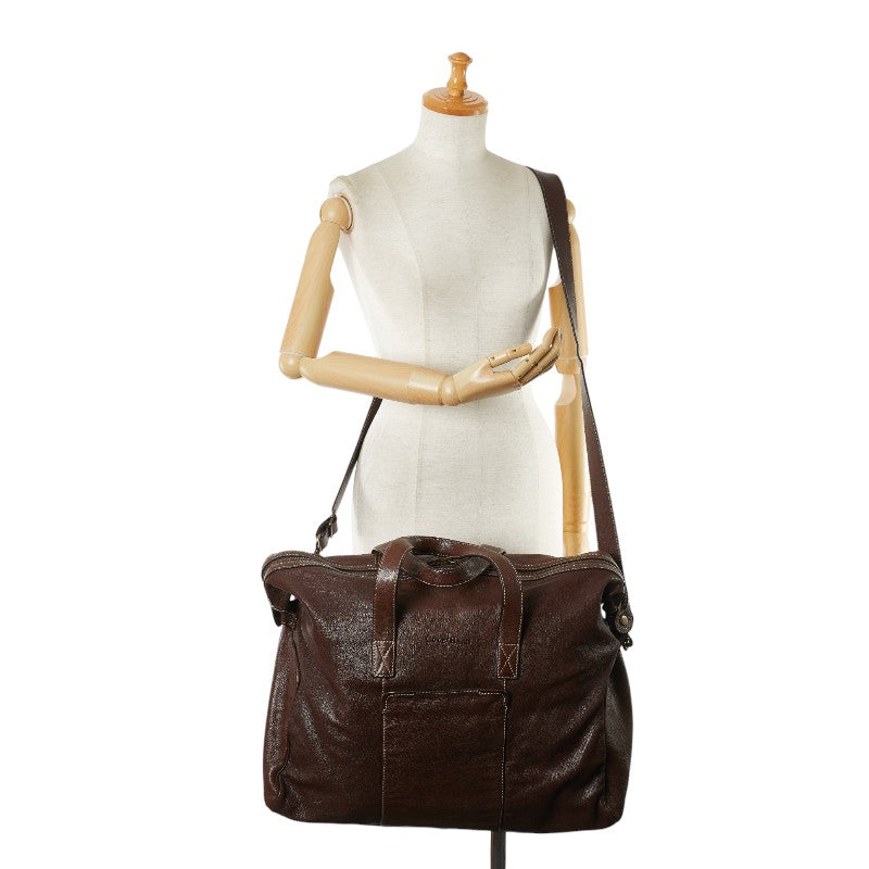 Cole Haan 2WAY Leather Boston Bag Brown