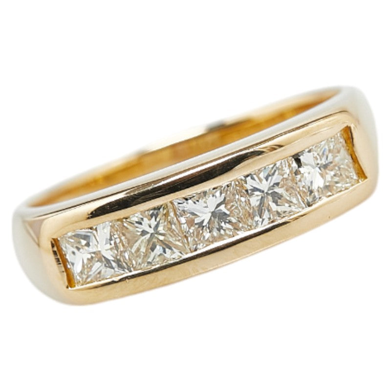 K18YG Yellow Gold Diamond 1.00ct Ring in Great Condition