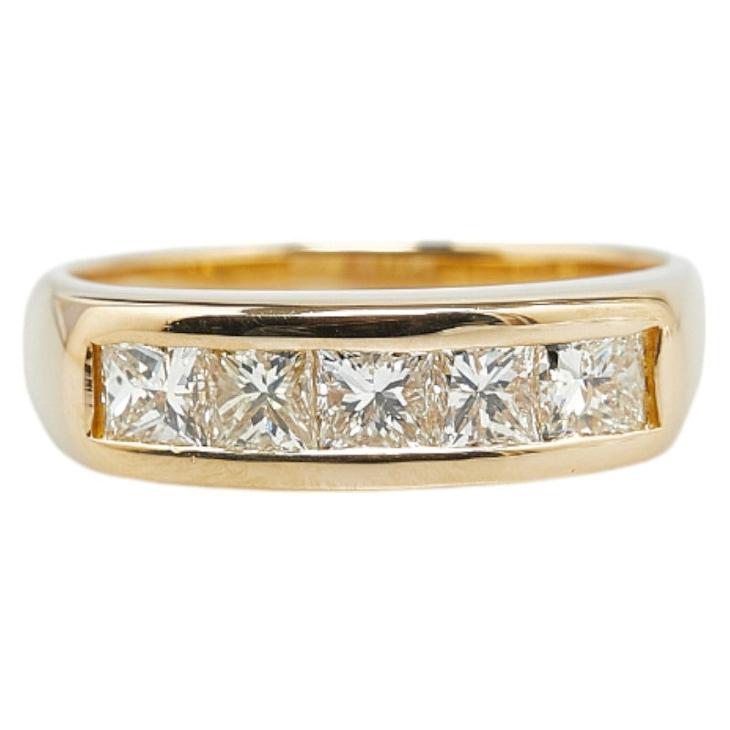 K18YG Yellow Gold Diamond 1.00ct Ring in Great Condition