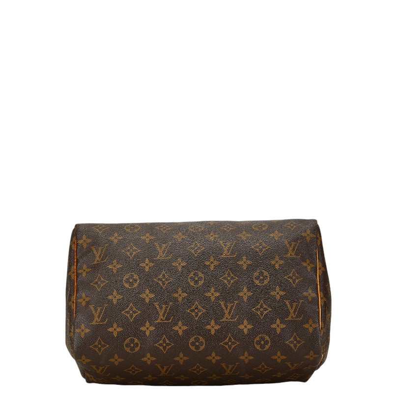 Louis Vuitton Monogram Speedy 30 Handbag M41526 Brown PVC Leather in Good Condition